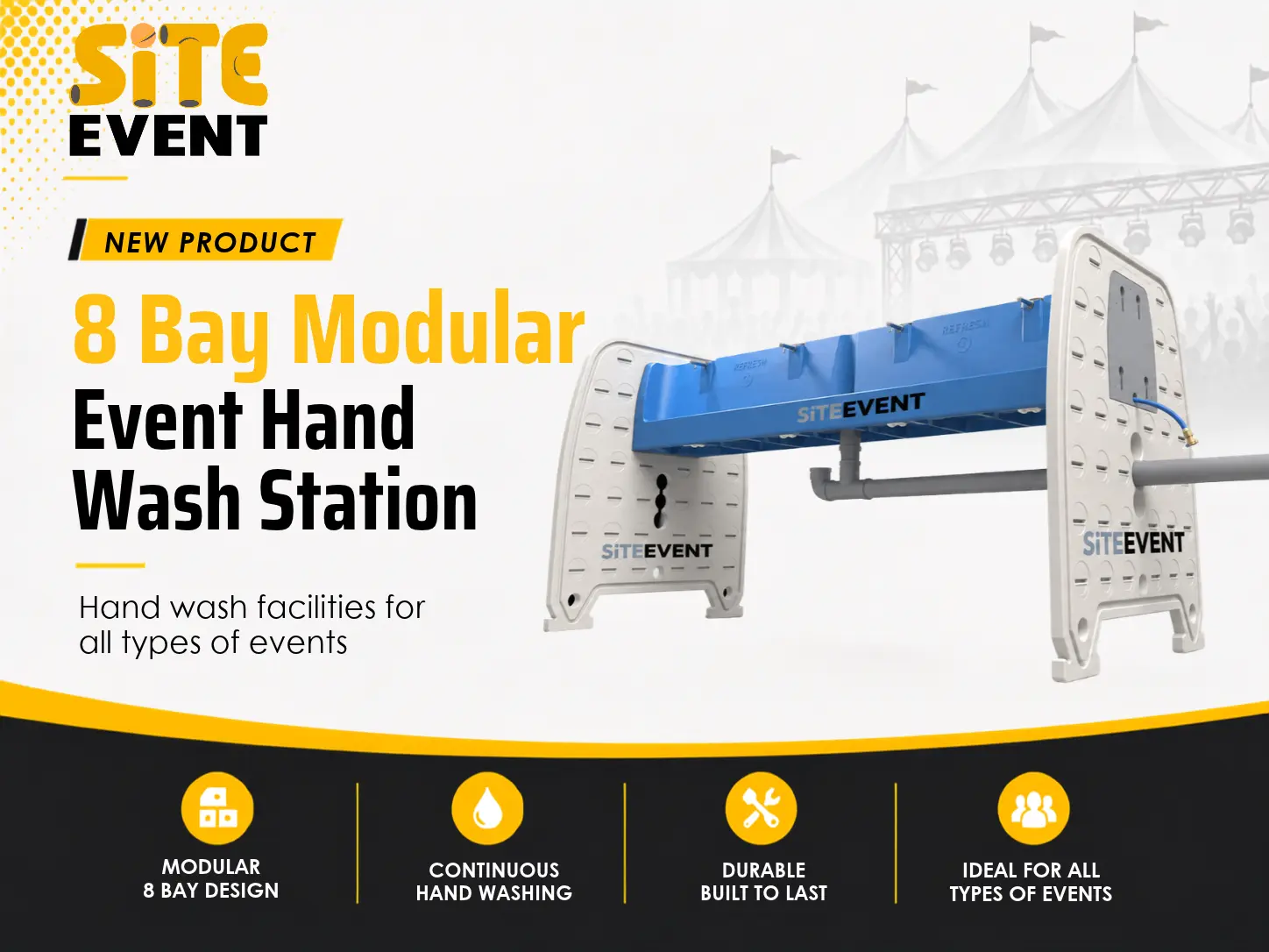 8 Bay Modular Event Hand Wash Station (1) 8 Bay Modular Event Hand Wash Station (1)